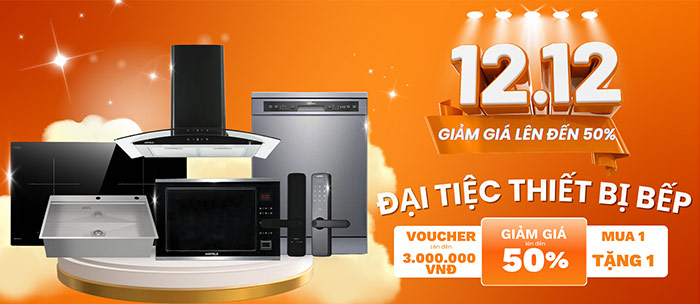 Siêu Sale Đại Tiệc Thiết Bị Bếp 12-12