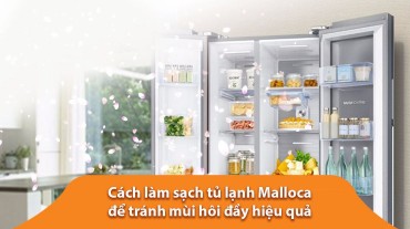 Cách làm sạch tủ lạnh Malloca để tránh mùi hôi đầy hiệu quả