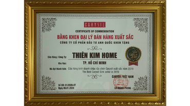 Chứng nhận phân phối Carysil