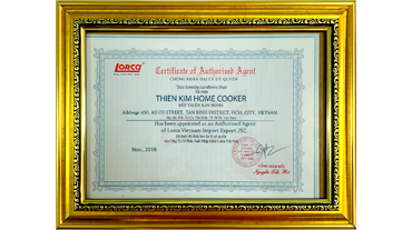 Chứng nhận phân phối Lorca