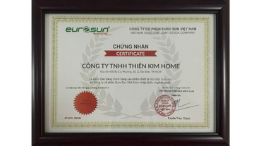 Chứng nhận phân phối Eurosun