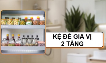 Kệ để gia vị 2 tầng: Giải pháp tối ưu cho nhà bếp gọn gàng