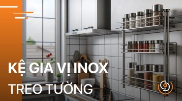 Kệ gia vị inox treo tường: Giải pháp thông minh tiết kiệm cho gian bếp