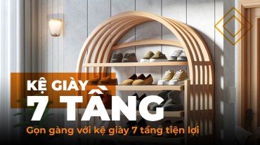 Làm sạch và gọn gàng với kệ giày 7 tầng tiện lợi