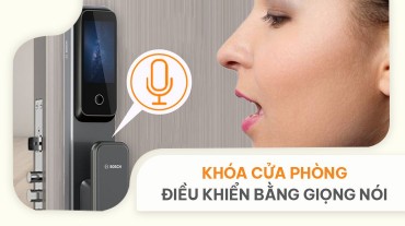 Nâng cao tính tiện lợi cùng khóa cửa phòng điều khiển bằng giọng nói