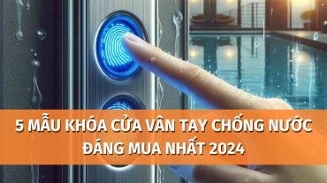 5 mẫu khóa cửa vân tay chống nước đáng mua nhất năm 2024
