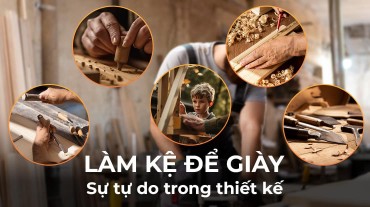 Làm kệ để giày theo phong cách riêng: Sự tự do trong thiết kế