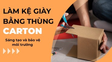 Làm kệ giày thùng carton: Sáng tạo và bảo vệ môi trường