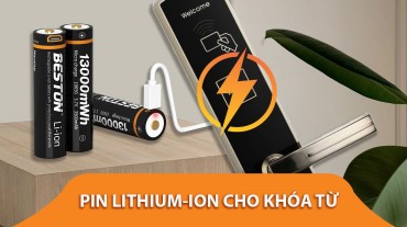 Ưu - nhược điểm của việc dùng pin lithium-ion cho khóa từ