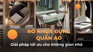 Rổ nhựa đựng quần áo: Giải pháp tối ưu cho không gian nhỏ