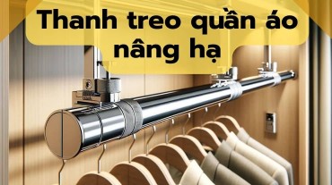 Thanh treo quần áo nâng hạ: Giải pháp lưu trữ thông minh