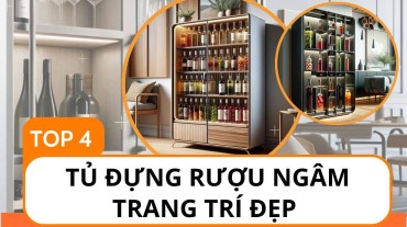 Top 4 mẫu tủ đựng rượu ngâm trang trí đẹp và sang trọng