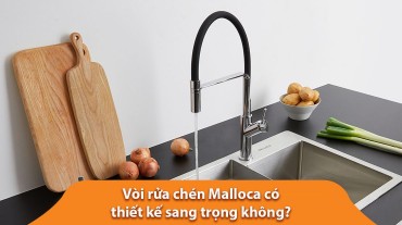 Vòi rửa chén Malloca có thiết kế sang trọng không?