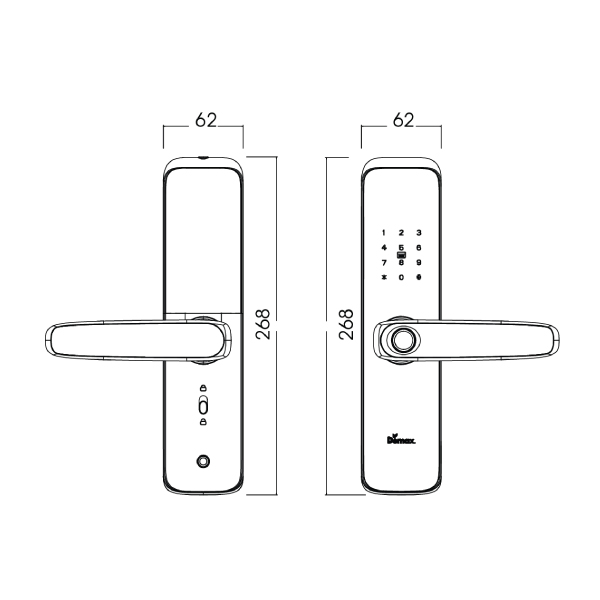 kích thước Hình thực tế Demax EL268 AC APP Wifi