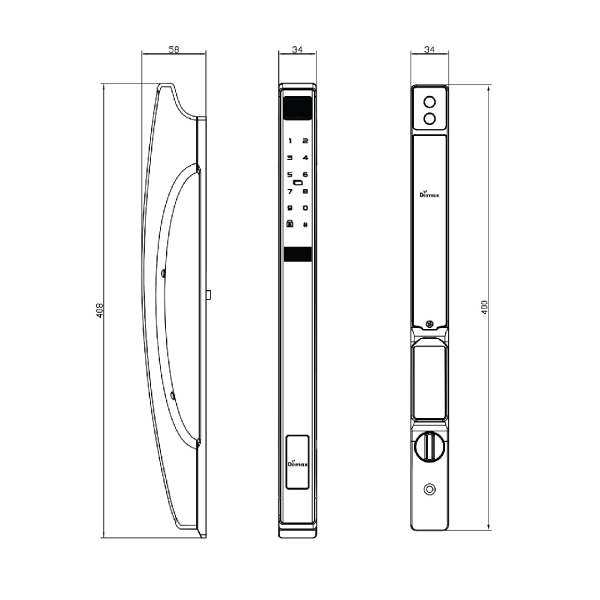 kích thước EL902 AG APP Wifi Remote