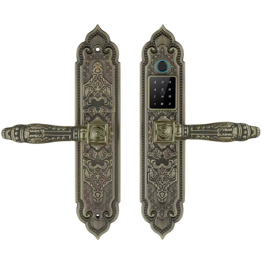 Khoá biệt thự tân cổ điển Demax EL350 GREEN BRONZE