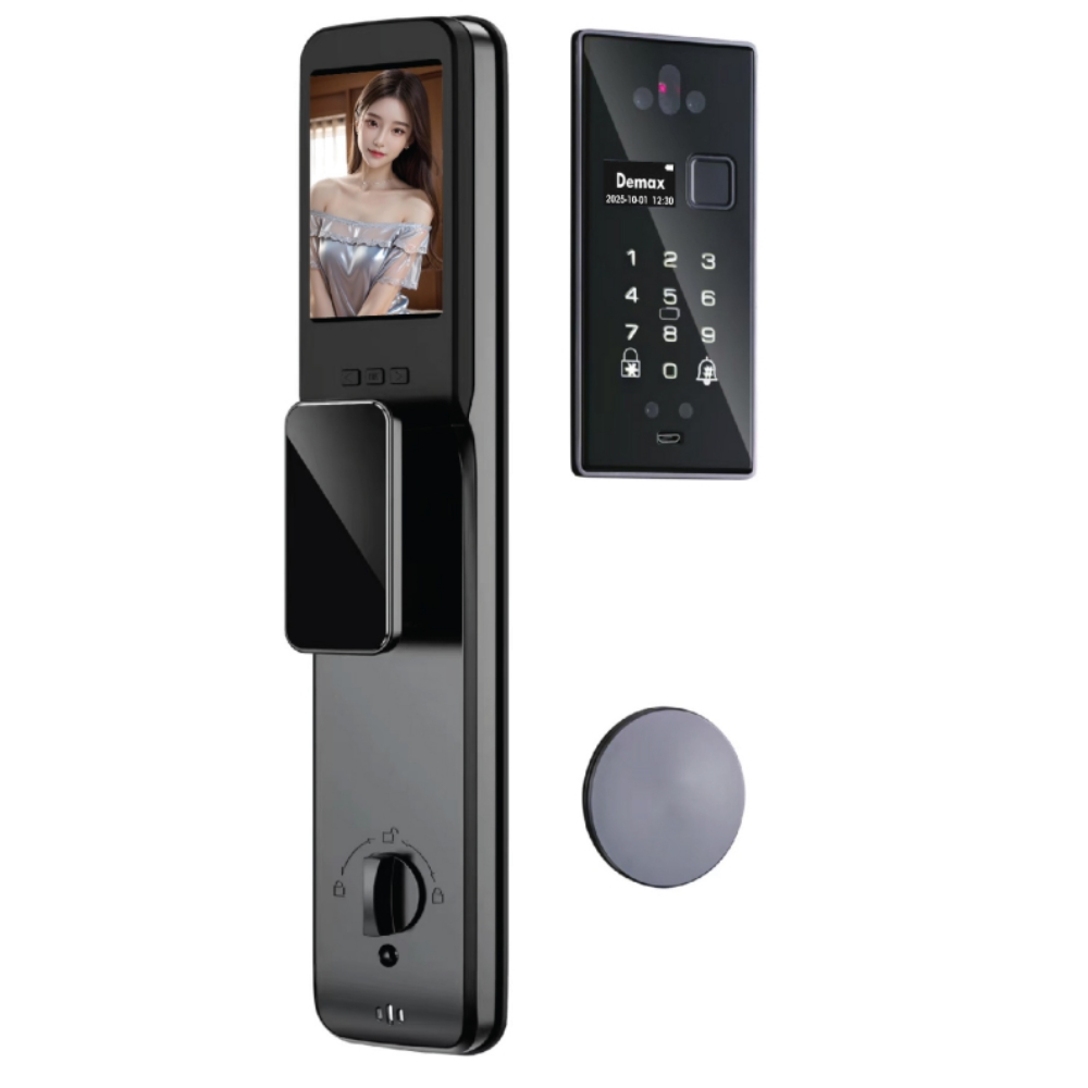 Khoá thông minh lắp âm nhận diện khuôn mặt Face ID 3D Demax EL-Q965 CNC