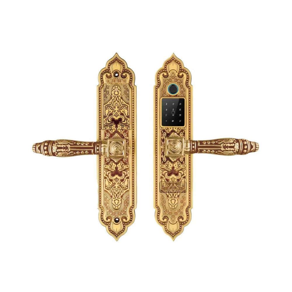 Khoá biệt thự tân cổ điển Demax EL350 R0SE GOLD