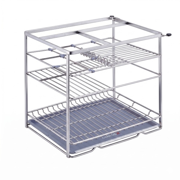 Giá đựng chai lọ gia vị nan dẹt Grandx XS.40S2