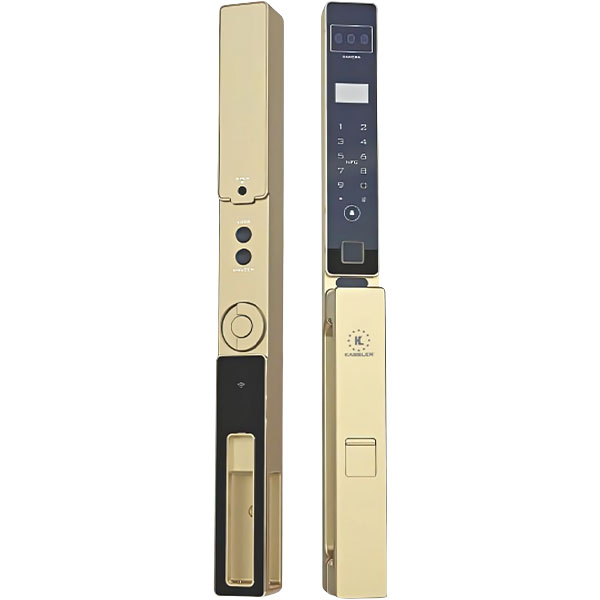 Khóa cửa nhôm Kassler KL-599 CNC-02 Champage Gold App