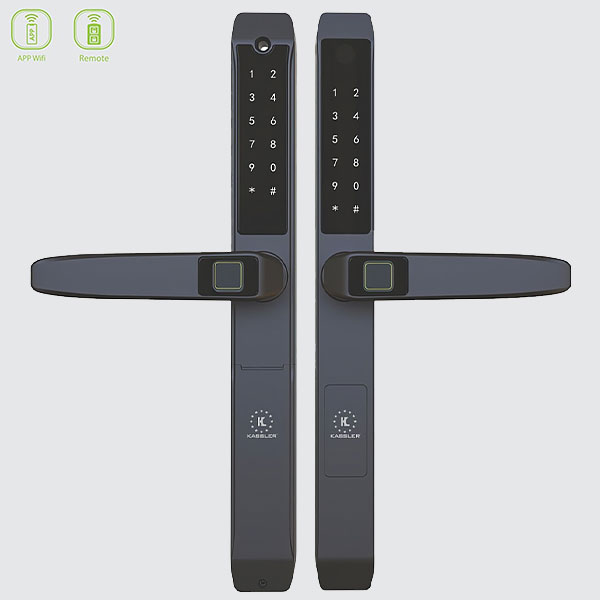 Khóa cửa nhôm Kassler KL-599TD Black App Remote Khóa cửa nhôm Kassler KL-599TD Black App Remote