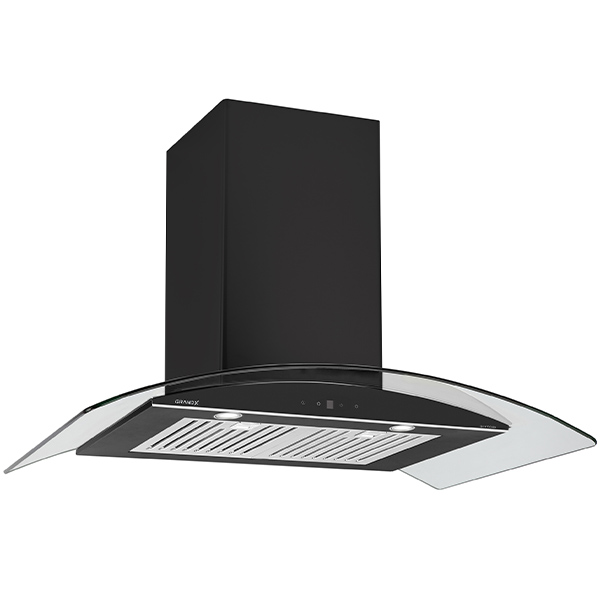Máy hút mùi kính cong áp tường Grandx GX H70C55B