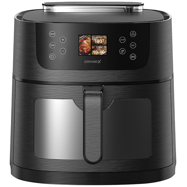 Nồi chiên không dầu ঠch hợp chức năng hấp 2 trong 1 Grandx GX-AR08Smart