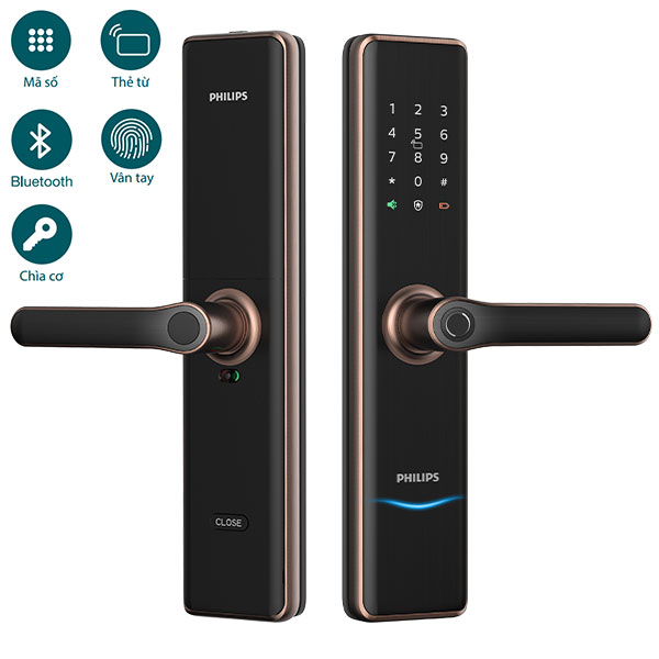 Khóa điện tử Philips 7300 - đồng