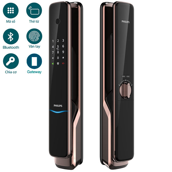 Khóa điện tử Philips 9300 - đồng