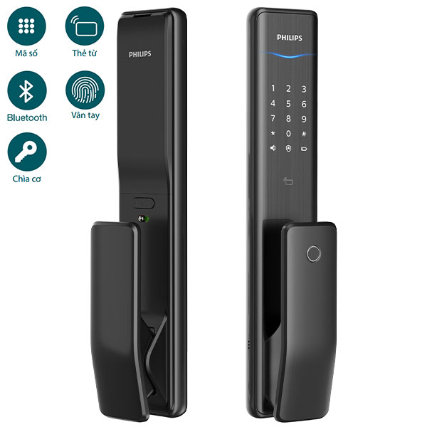Khóa điện tử Philips Alpha - đen