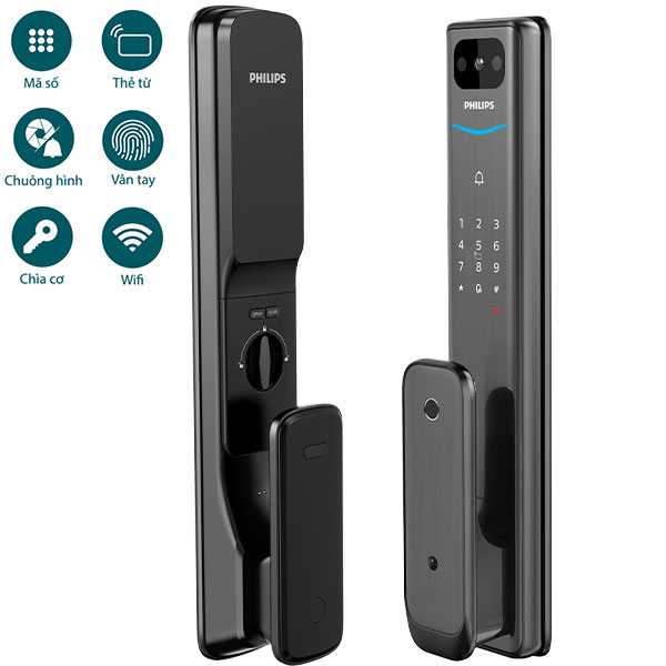 Khóa điện tử Philips Alpha V-5HWS - đen