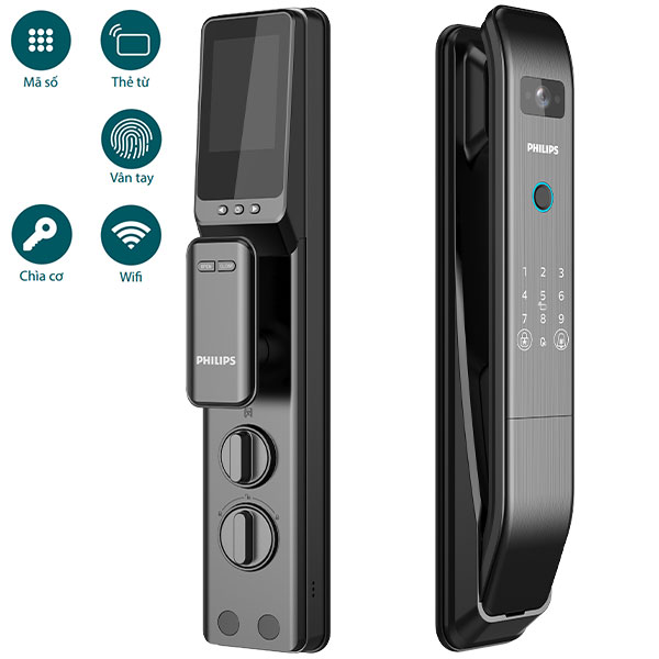 Khóa điện tử Philips DDL303-VP - đen