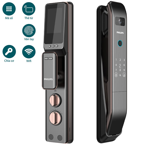 Khóa điện tử Philips DDL303-VP - đồng