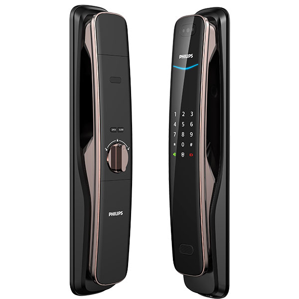 Khóa điện tử Philips DDL702-8HWS - đồng
