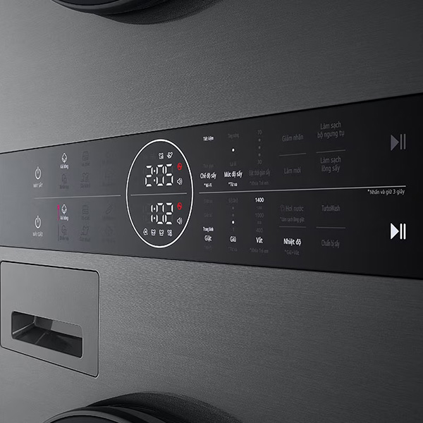 Bảng điều khiển Tháp giặt sấy LG WT1410NHB