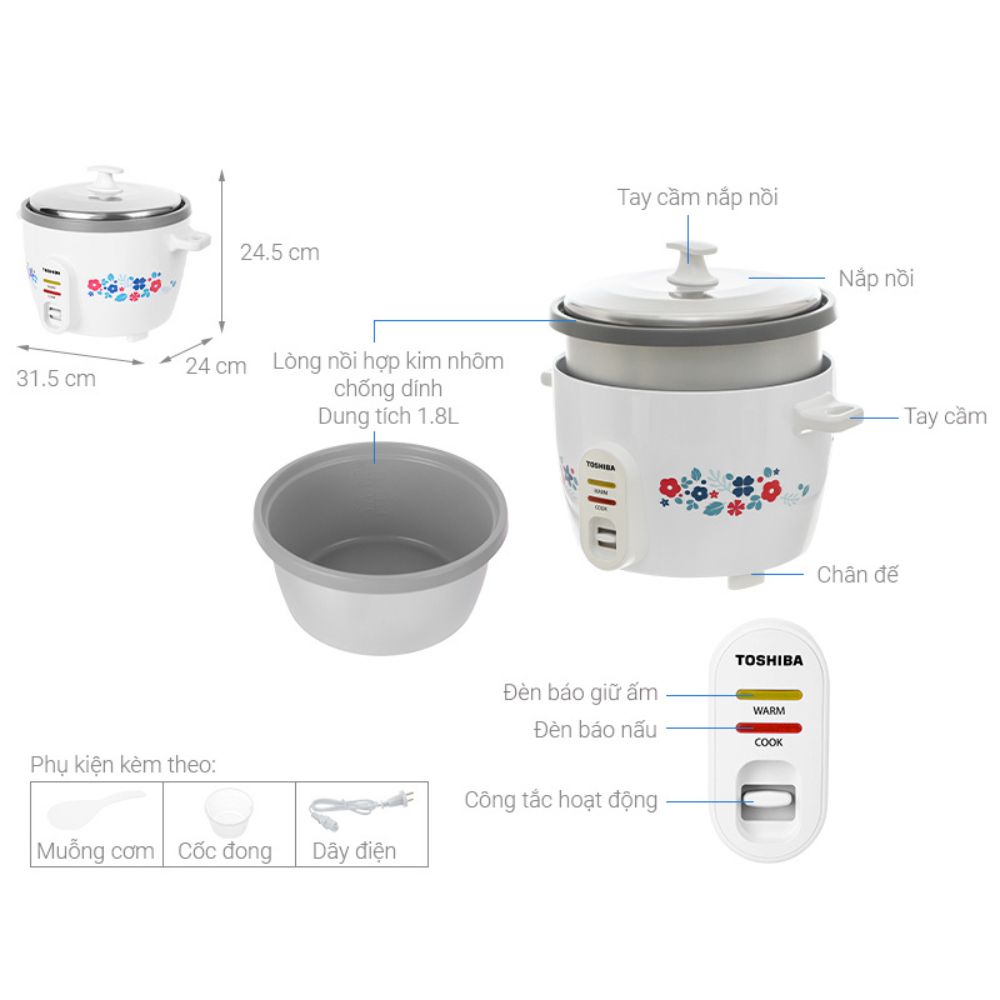 Bộ phận Toshiba RC-18MH2PV(F)