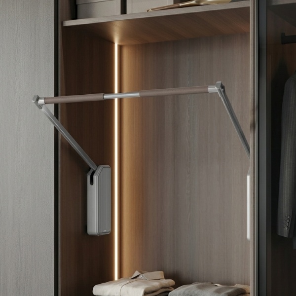 Bối cảnh Giá Nâng Hạ Điện Treo Quần Áo Grandx XM.15E