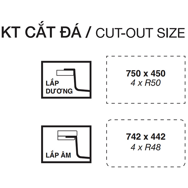 Cắt đá Chậu rửa bát TAKA Series KF7848FS-DO Plus
