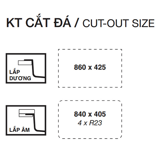 cắt đá Kluger KU8844FS Basic