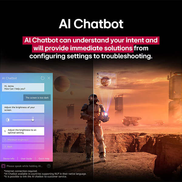 Chatbot TV LG OLED83M5PSA