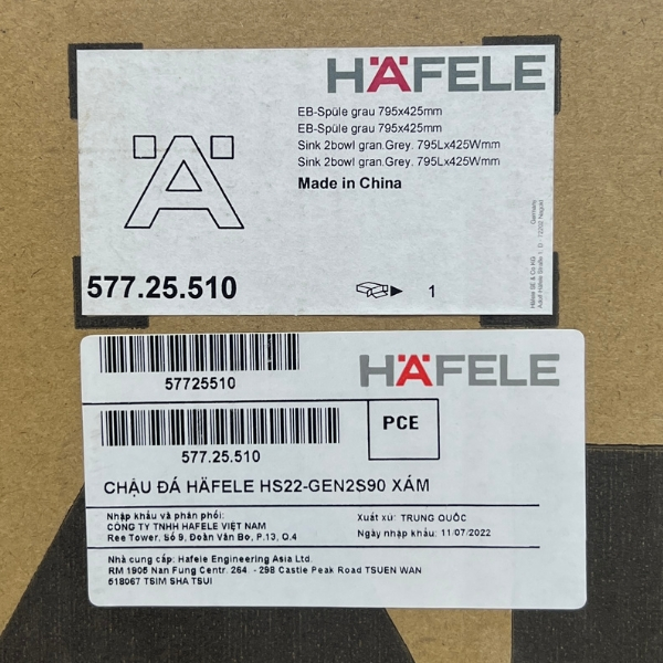 Thông số Chậu rửa chén Hafele ESSENCE HS22-GEN2S90M 577.25.510
