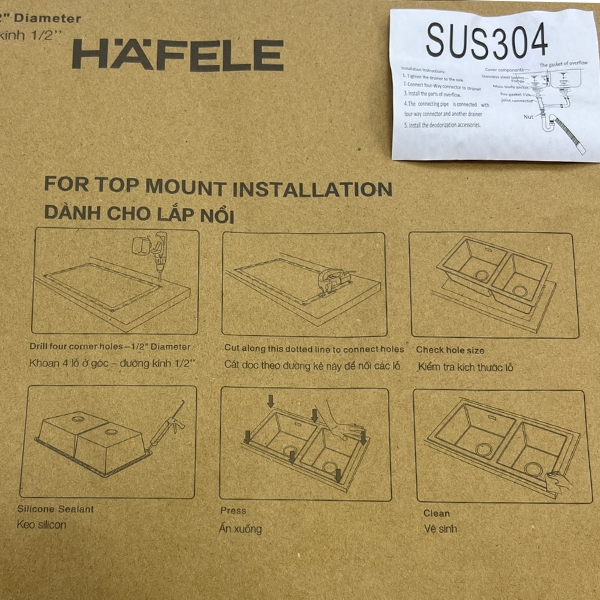 HDSD Chậu rửa chén Hafele ESSENCE HS22-GEN2S90M 577.25.510