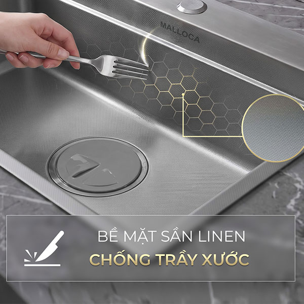 mặt xước Malloca LINEN MS7750SS
