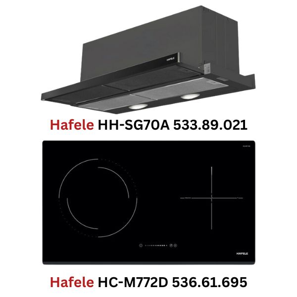 Combo Bếp điện từ Hafele HC-M772D 536.61.695 và hút mùi Hafele HH-SG70A 533.89.021