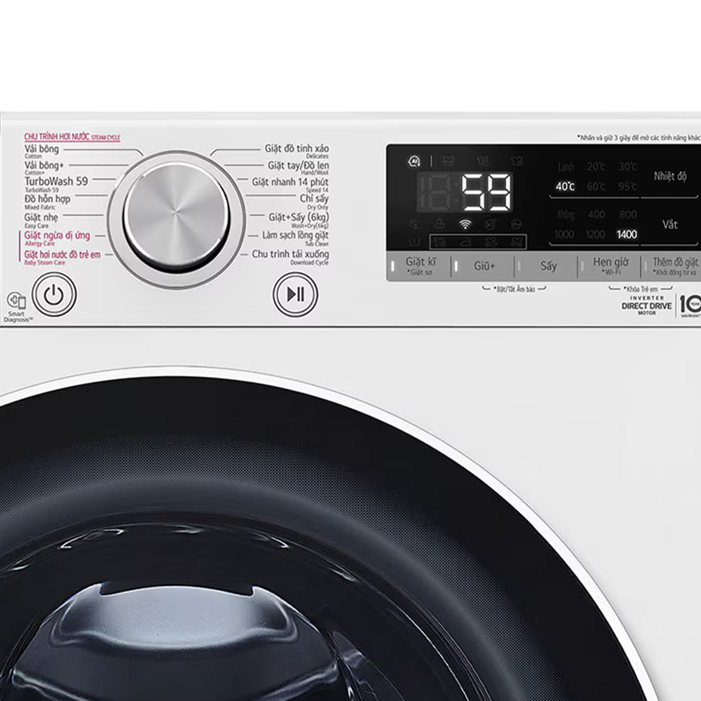 Điều khiển Máy giặt sấy LG FV1410D4W1