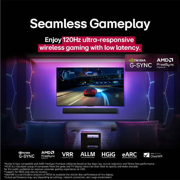 Gameplay TV LG OLED97M5PSA