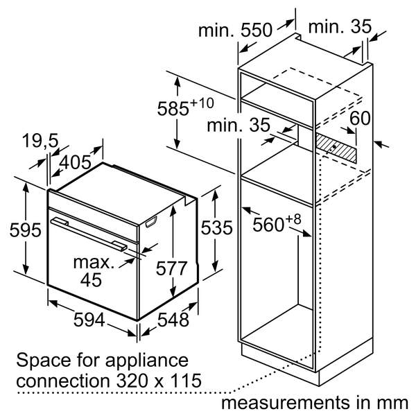 kích thước 3 HBG7341B1b Series 8