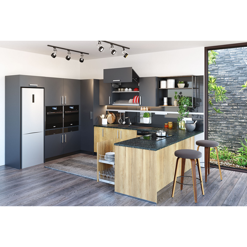 Tủ bếp chữ U TBU-TKH01