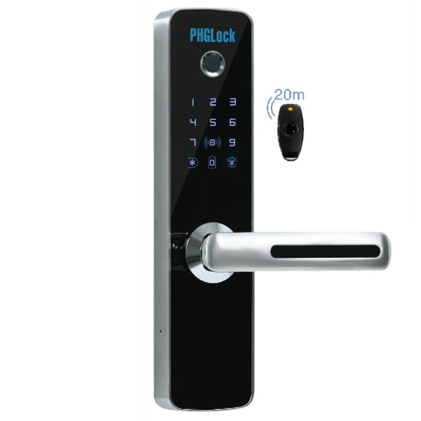 Khóa điện tử PHGlock FP7153W Silver Remote