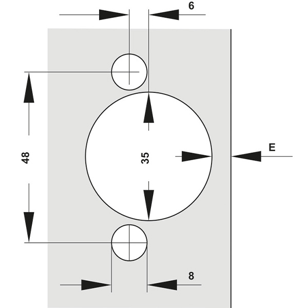 Kích thước 1 Hafele 315.07.113
